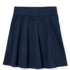 10/12 - Girls Uniform Ponte Knit Skort - Tidal- Navy